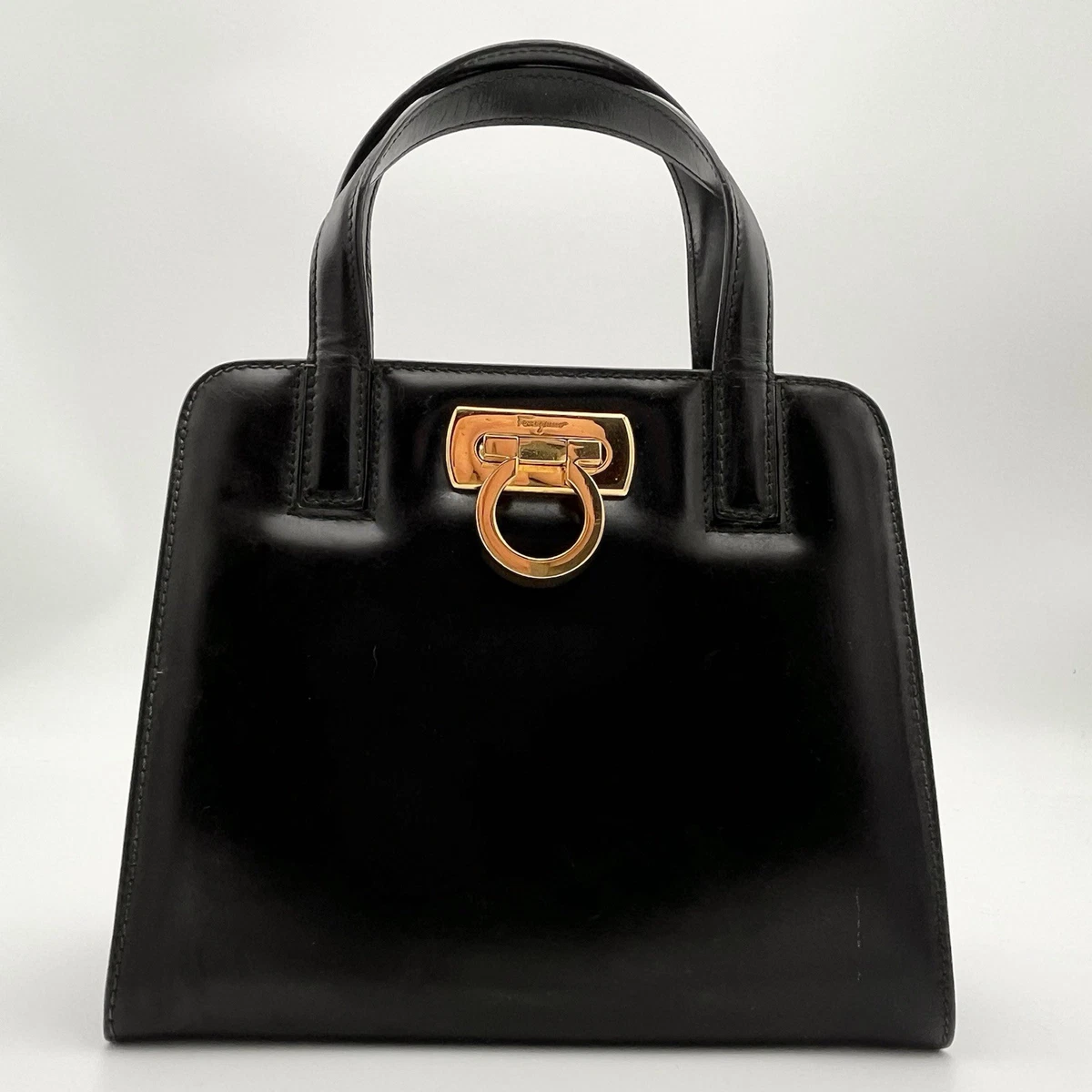 y2k Ferragamo silver one shoulder bag Ferragamo Gancini Gold 