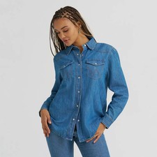 Wrangler Women's Long Sleeve Denim Shirt
