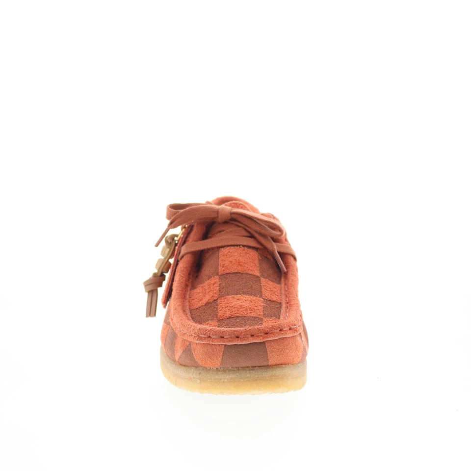 Clarks Wallabee 26174011 Womens Orange Suede Oxfords & Lace Ups Casual Shoes 10 - Image 3 of 4