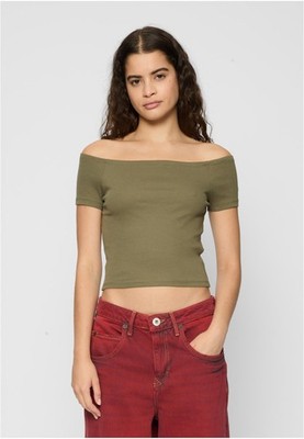 Ladies Off Shoulder Rib Tee 2-Pack XS bis XL | Urban Classics | TB1500A