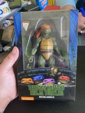 NECA Nickelodeon GameStop Exclusive   2018  1990s TMNT Michelangelo 7    Figure