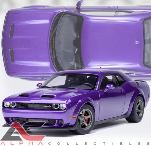 AUTOART 71768 1:18 2023 DODGE CHALLENGER SRT SUPER STOCK PLUM
