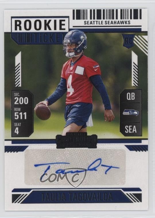 2024 Panini Contenders Ticket Variation Hobby Taulia Tagovailoa Rookie Auto RC