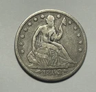 1853 SEATED LIBERTY HALF DOLLAR FINE