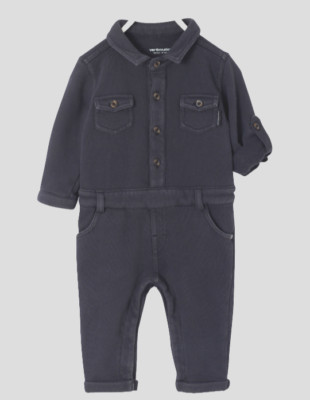 Vertbaudet Baby Sweat Overall Overall schwarz 6-9 Monate UVP 28 £ TD9 OO 01