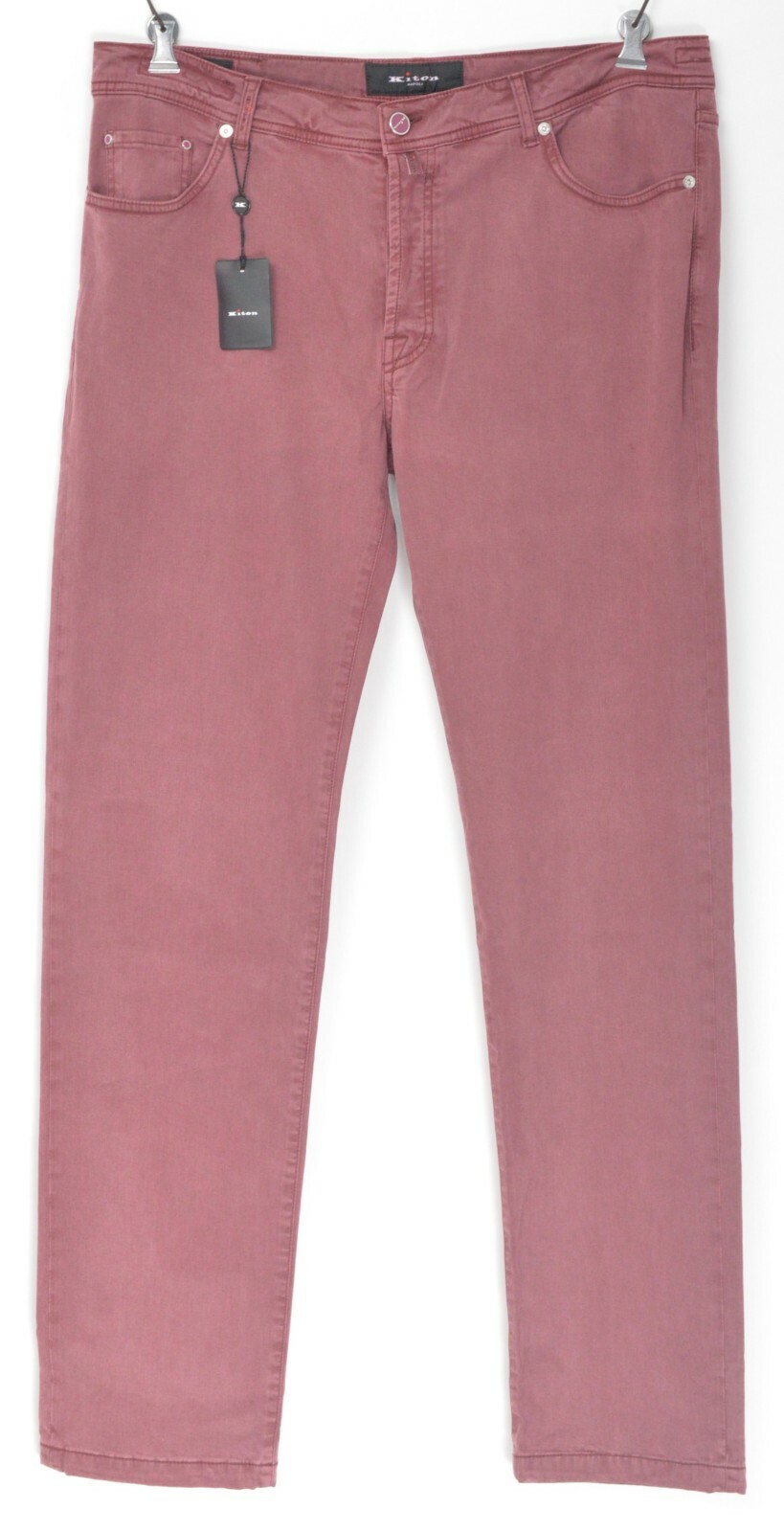 1290 долларов США Новая Зеландия джинсы KITON из выцветшего бордового эластичного хлопка Slim Fit 33 европейский 49 подходят на 32 79790₽
