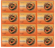 (12) Beauty Bars Papaya Complexion Soap Skin Tone Improvement w/ Papaya Oil