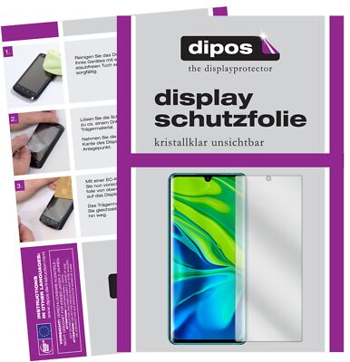 6x Schutzfolie für Xiaomi Mi Note 10 Lite klar Displayschutzfolie Folie Display