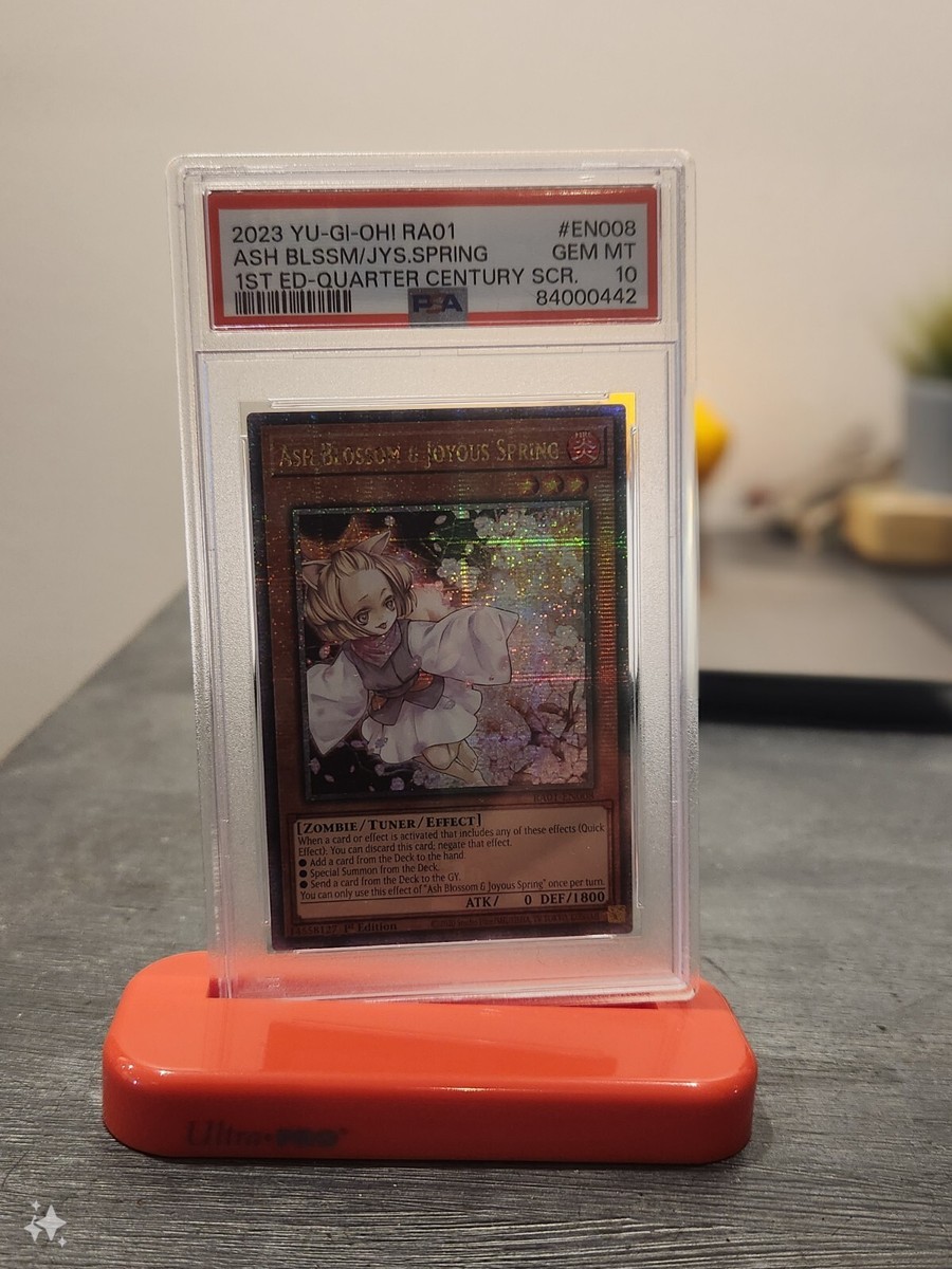 YuGiOh PSA 10 Ash Blossom & Joyous Spring RA01-EN008 QUARTER