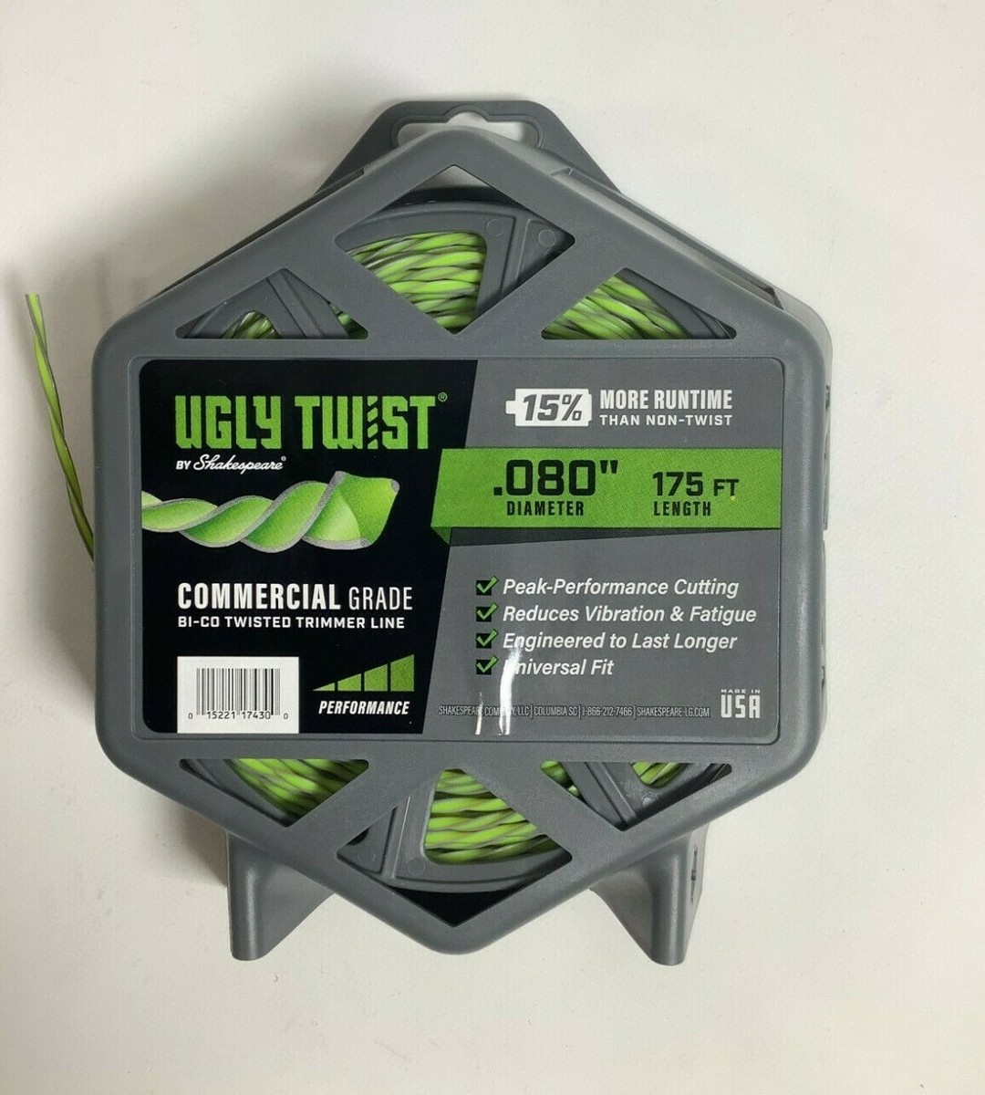 Ugly Twist Commercial Grade Bi-Co Twisted Trimmer Line .080