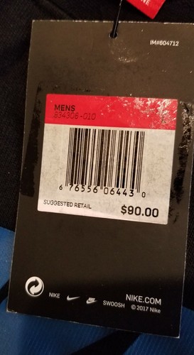 SZ LARGE Nike International Men's T-Shirt LightWeight Crew Black 834306-010 $90 - Picture 7 of 10