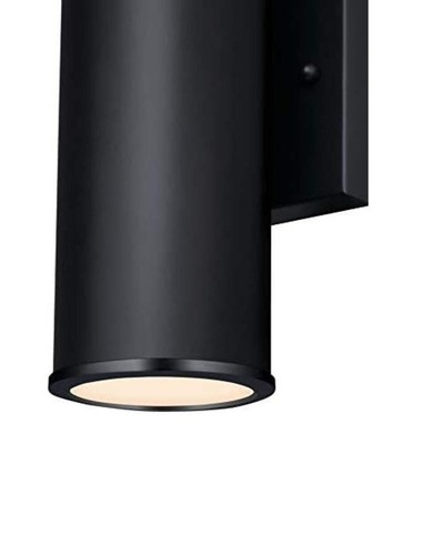 Two-Light Dimmable LED Outdoor Wall Fixture Up and Down Light Black - Picture 6 of 6