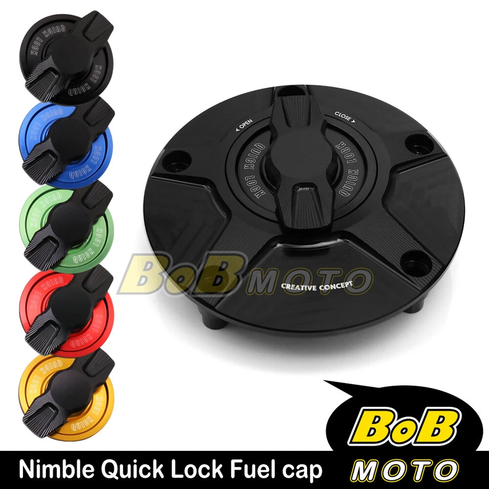 Tapa de gasolina Billet FCR 1/4 sin llave para Ducati Monster S4R S2R 600 750 900 1000 Foto 2 de 4