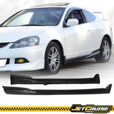 Fits 02-06 Acura RSX Mugen Style Side Skirt Extension Rocker Panel Unpainted PU