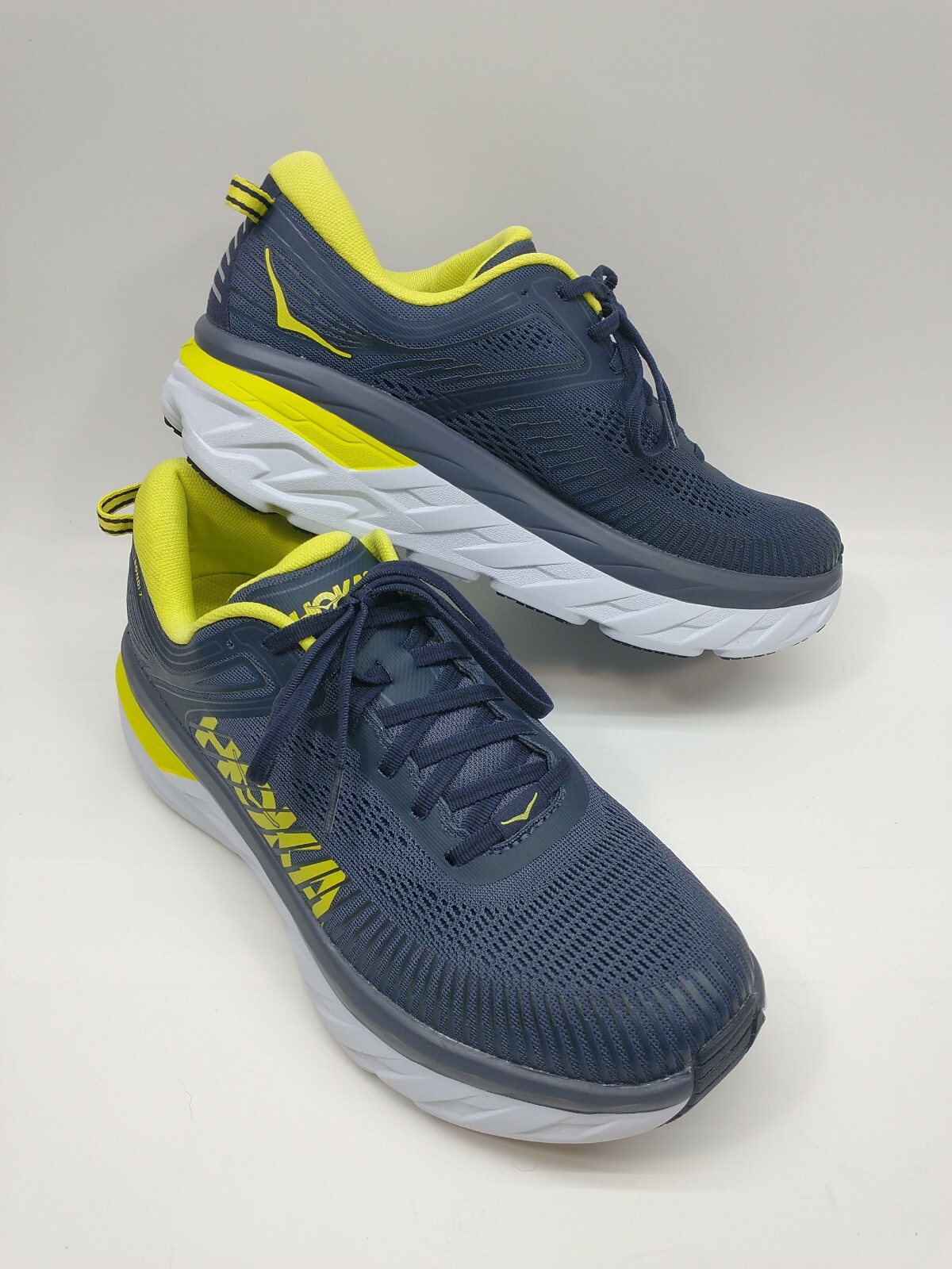 HOKA ONE ONE Bondi 7 Men's Cushioned Running Shoes Si… Gem