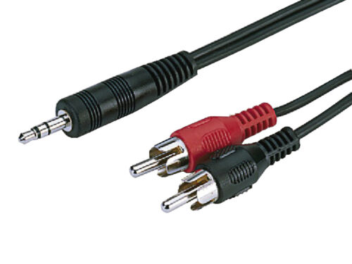Cable adaptador estéreo Cinch RCA Audio HIFI con clavija Monacor de 3,5 mm - Imagen 1 de 1
