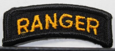 US Army Ranger Black & Yellow Insignia Badge Tab Patch | eBay