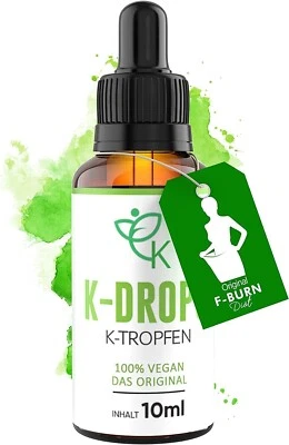 K-DROPS© K2 Keto Tropfen DAS ORIGINAL - CB Slim F-Burn Ketogen Öl Hochdosiert 10