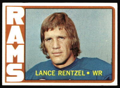 1972 Topps Lance Rentzel #81 Los Angeles Rams L2