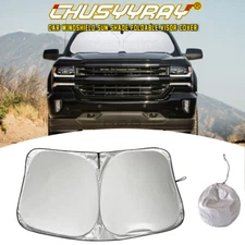 Premium 29x61 Inch Windshield Sun Shade Blocks Rays & Reduces Heat for Cars