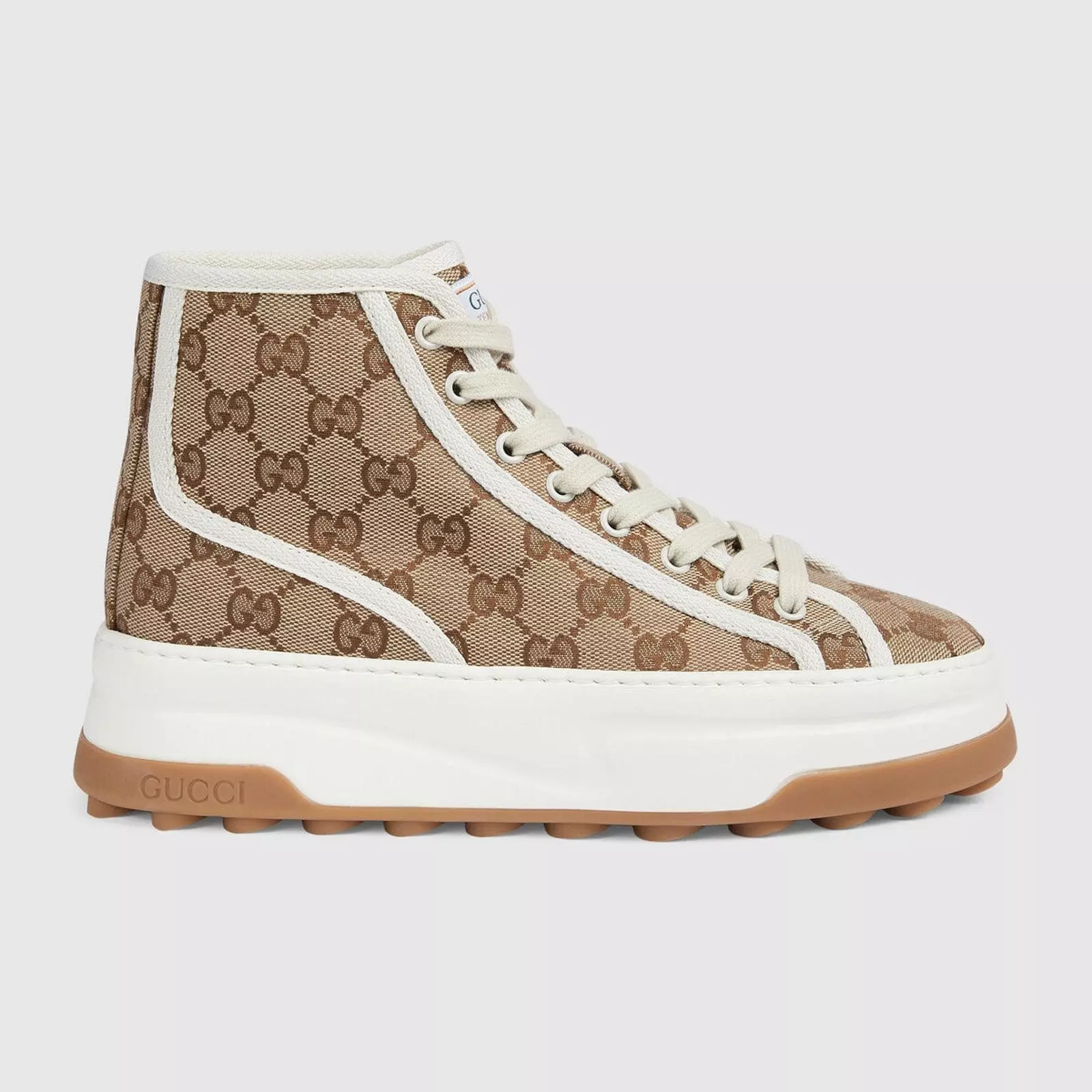 Baskets montantes en toile Gucci GG (disponibilité tailles complètes )