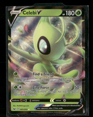 Pokmon TCG Pokmon Celebi V Celebi Ultra Rare Holo 001/202 | eBay