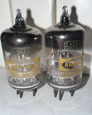 6AF4A NOS Raytheon Matched Pair Audio Tubes
