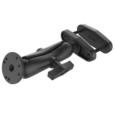 RAM Mount Round Plate 1.5'' Ball Rail Clamp 3'' Width Assembly RAM-101U-247-3