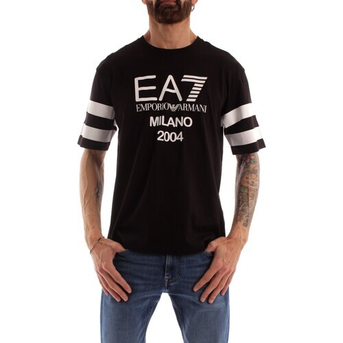 EMPORIO ARMANI EA7 3RUT03 PJ7CZ TSHIRT MAGLIETTA MEZZE MANICHE UOMO 1200 NERO 10690₽