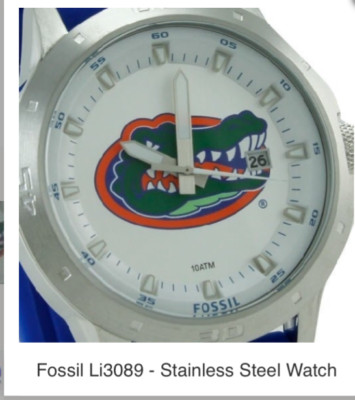 NEW Florida Gators Fossil Multifunction Watch Vintage  MODEL *RARE* NEW Florida Gators Fossil Multifunction Watch LI2778 SOLD  main image 2