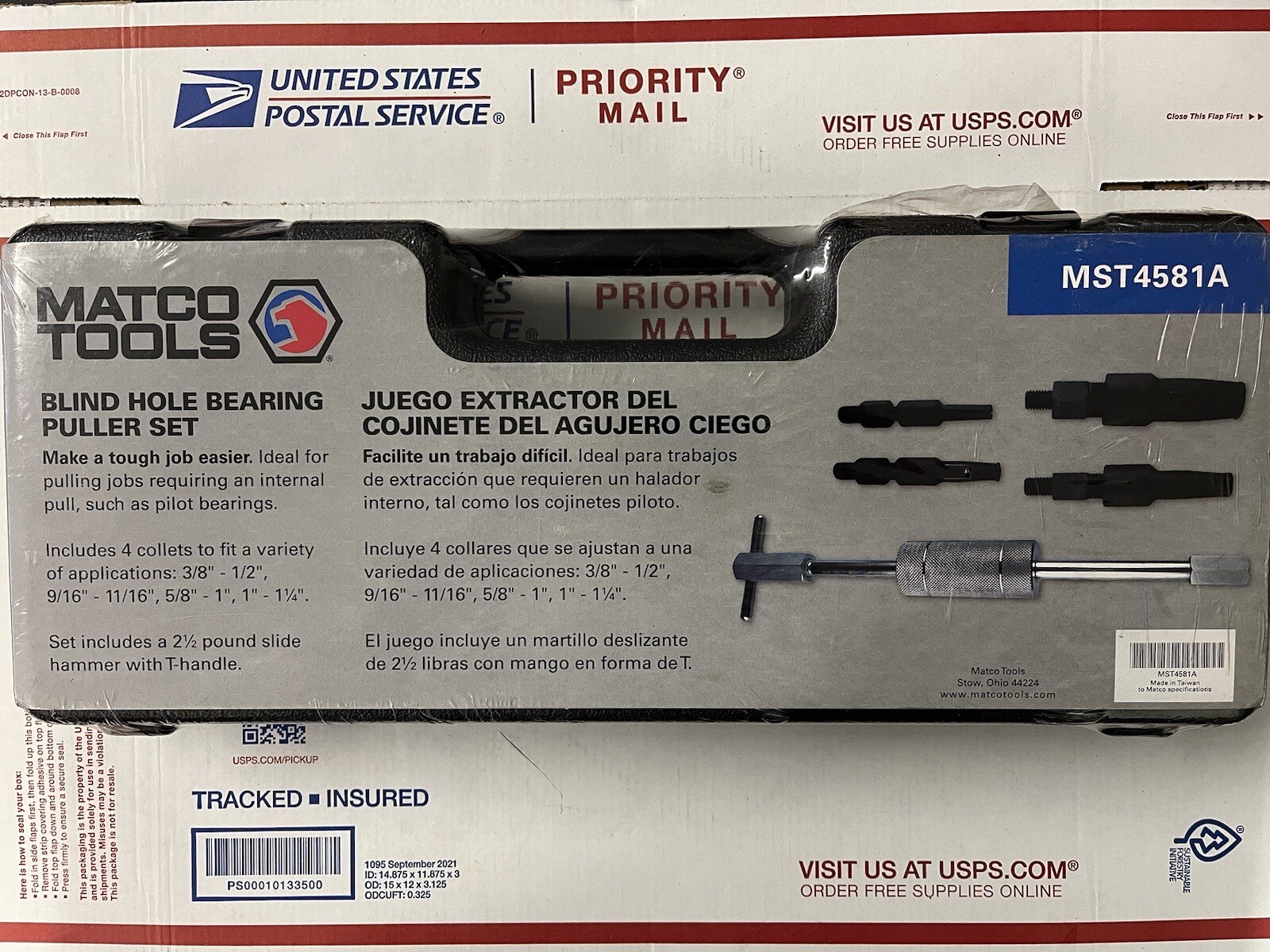 New Matco Tools Blind Hole Bearing Puller Set MST4581A eBay