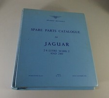 Spare Parts List Jaguar Mark II/Mk. 2 2.4 Litre + 240 Year 1959-69