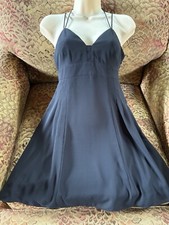 Express black empire waist strappy open back dress sz 0