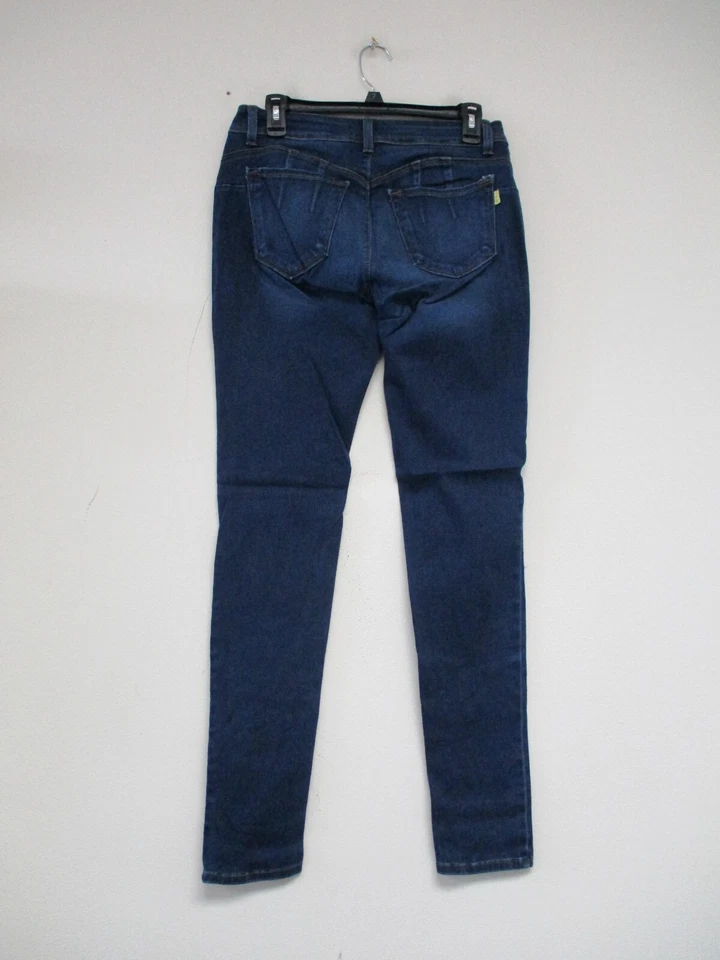 Pantalones de mezclilla vibrantes MIU para mujer talla 15 azul liso ajustados elásticos 31x30 P920 Foto 2 de 4