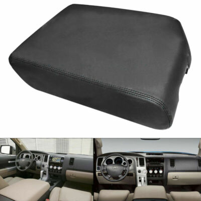 Leather Armrest Center Console Lid Cover for 2007-2013 Toyota Tundra