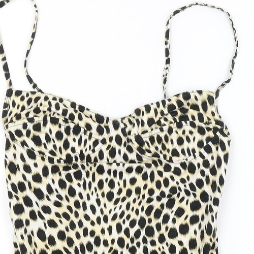 Motel Womens AnimalCotton Blend Unitard One-Piece Size S - Picture 8 of 12