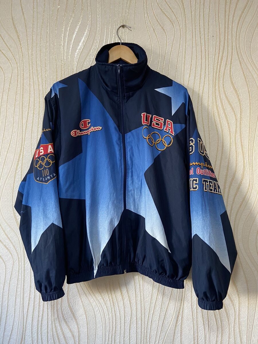 USA 1996 OLYMPIC GAMES ATLANTA ALL OVER PRINT JACKET USA 1996 OLYMPIC GAMES ATLANTA ALL OVER PRINT JACKET