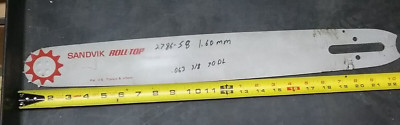 NEW SANDVIK 2786-58 16'' ROLL-TOP CHAINSAW GUIDE BAR .60-.063-3/8-70DL