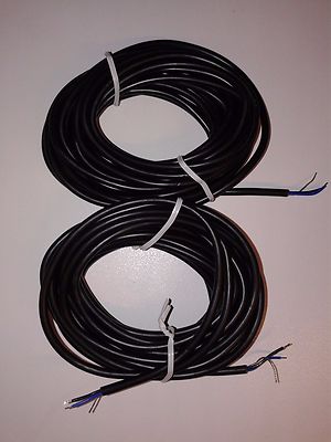 2 Pack - Shielded 2 Conductor Guitar Hookup Wire w/ Bare Ground-20' Roll-22 AWG