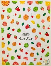 Nail Art 3D Decal Stickers Fresh Fruits Slices Citrus Cherry Watermelon CA061
