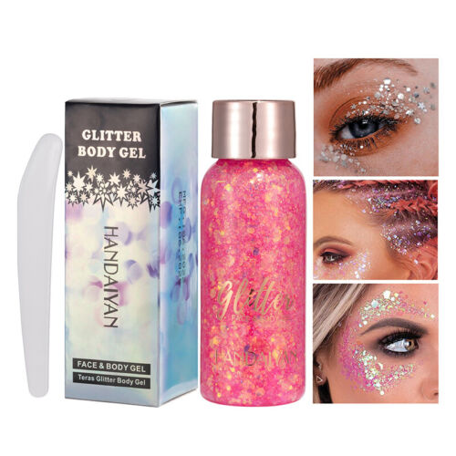 Glitzer-Lidschatten Festival-Schönheit Glitzer-Gel Gesicht Körper Make-Up ≌ - Bild 8 von 21