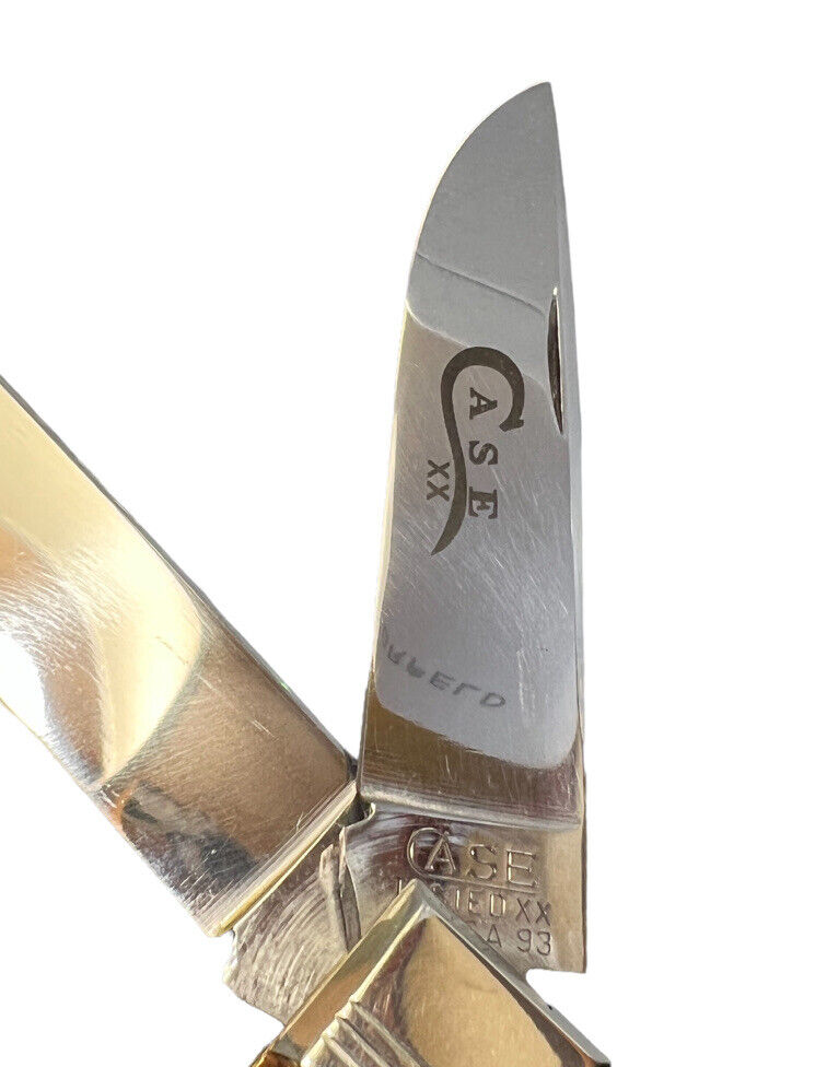 Pocketknife Case 7223 1993 Trapper *Burlwood* Acrylic 250 Pocketknife Case 7223 1993 Trapper *Burlwood* Acrylic 250