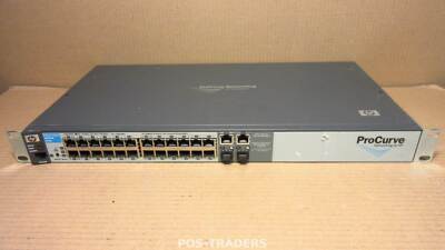 HP J9019B 2510 ProCurve 24-Port 10/100 RJ-45 + 2x GigE T/SFP Rackmount Switch