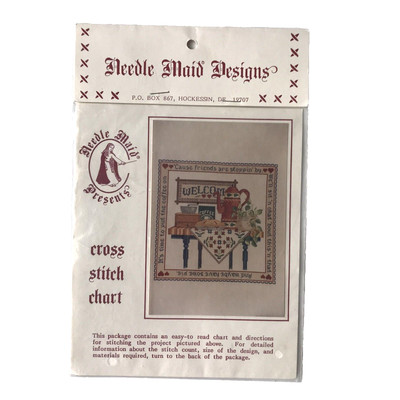 Needle Maid Designs Cross Stitch Pattern Chart Country Coffee Time Friends New