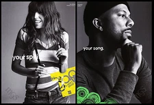 Lou Doillon / Common 2-page clipping 2006 magazine ad for Gap