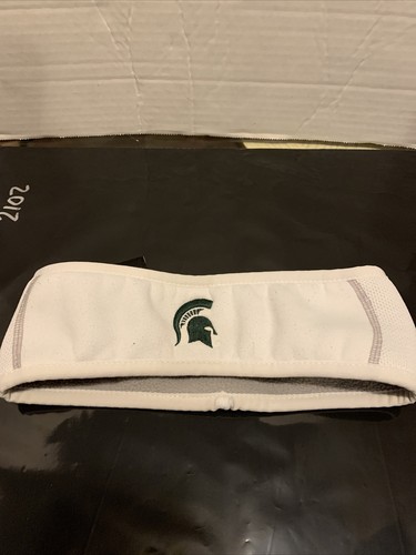 Nike Michigan State White Fleece Ear Warmer Headband OSFM #2102 - Picture 2 of 4