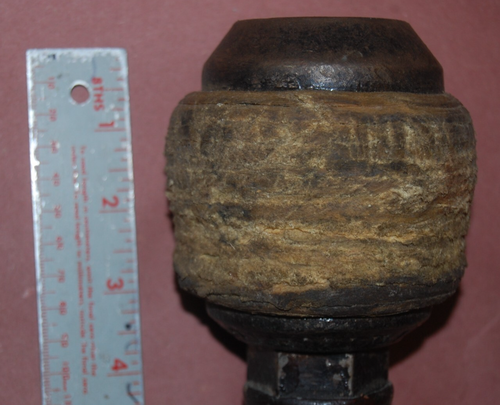 Brockton Maillet Rond Acier & Brut Hyde 4 1/4 lbs Vintage Machine à Bois Pierre Outil - Photo 2/13