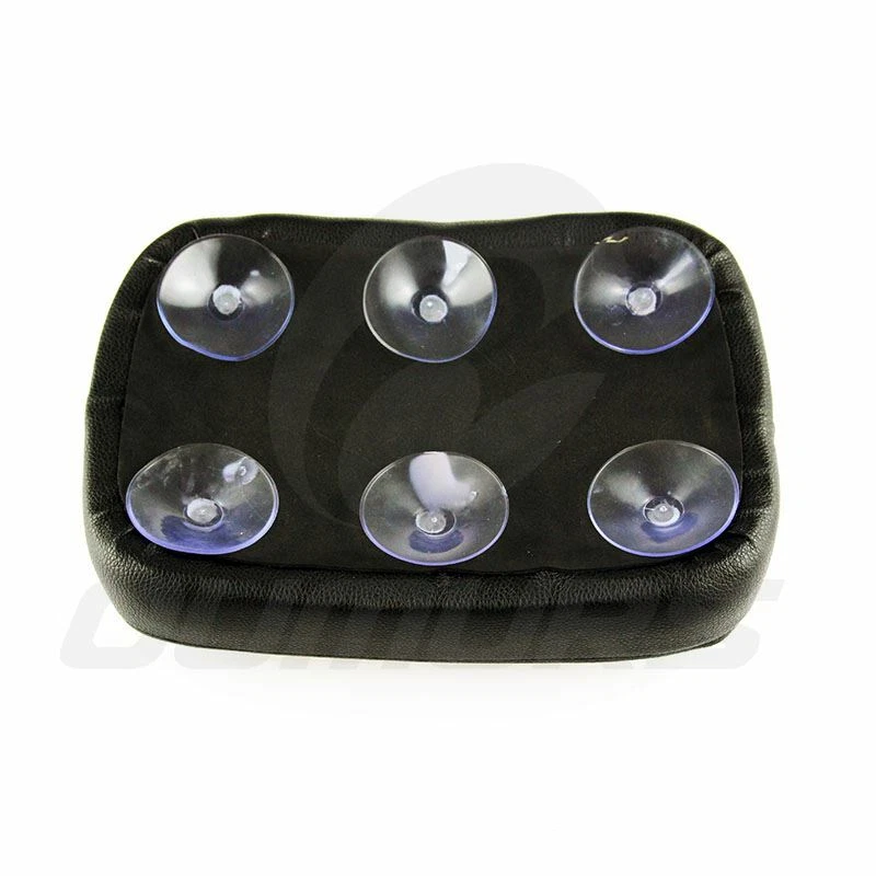 Almohadilla de ventosa negra para asiento trasero 6 para Harley Chopper Sportster Softail Foto 2 de 4