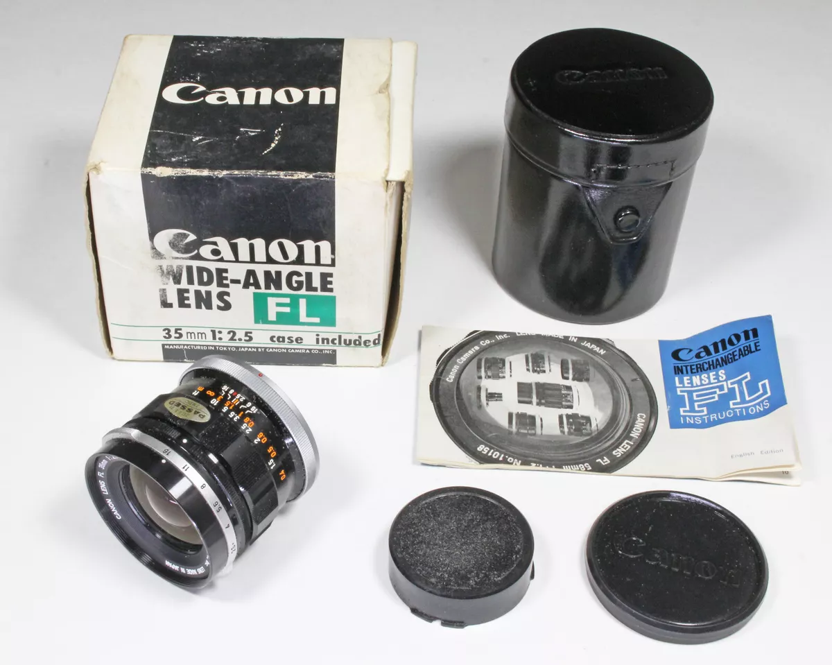 Canon FL 35mm f 2.5 Wide Angle Lens eBay