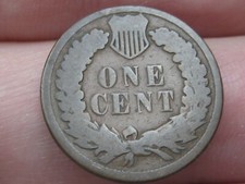 1885 Indian Head Cent Penny- Good Details, Chocolate Brown